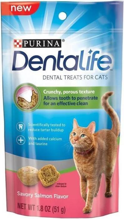 Purina® DentaLife®貓用潔齒餅 - 三文魚味 1.8oz 的副本