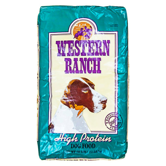 Western Ranch 美國農場牌高蛋白質配方狗乾糧(綠) 50lbs