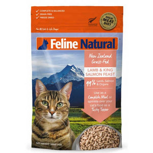 FELINE NATURAL F9羊肉三文魚盛宴 脫水鮮肉貓糧 320G