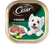 Cesar 純鮮肉系列 牛肉加蔬菜 100克 x 6個