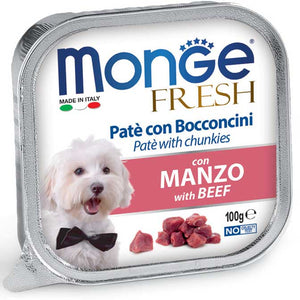 MONGE Fresh牛肉狗餐盒100g