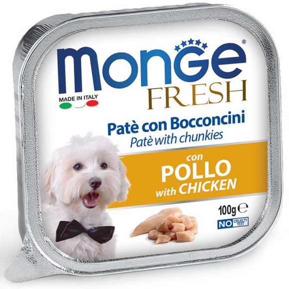 MONGE Fresh雞肉狗餐盒100g